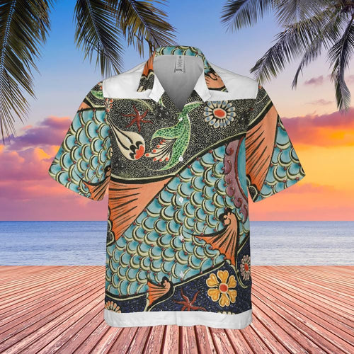 All-over Print Comfort Short-sleeve Hawaiian Shirt Test PLC-6506